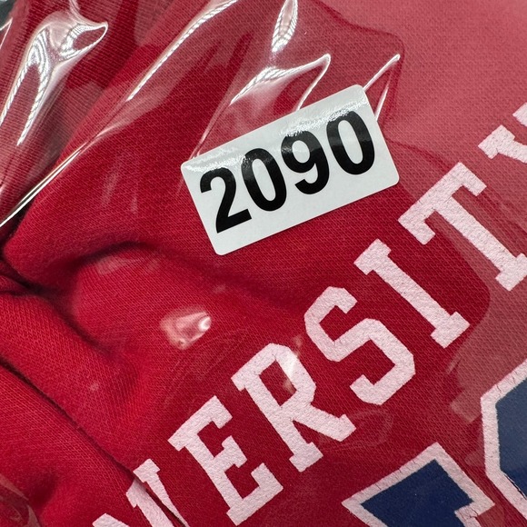 University Of Kansas Jayhawks Basketball Campus Authentic Mens Red Sweatshirt M - Picture 8 of 9